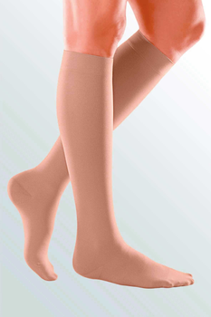 Компресійні гольфи Duomed basic (AD - 38 - 43 см) - I клас, закрита шкарпетка, колір карамель, розмір 3