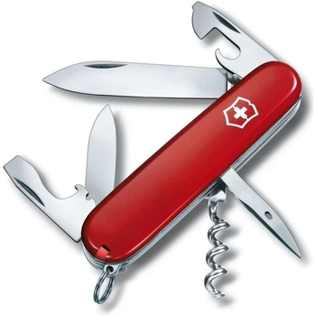 Складной швейцарский нож Victorinox Spartan Ukraine 1.3603.1.3 12 функций 91x26x15 мм Red/Black (Vx13603.1.3)