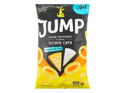 Снек вафлі кукурудзяні Jump 100г Чотири сири