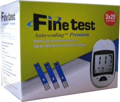 Тест смужки для глюкометра Finetest Auto-coding Premium 100 штук