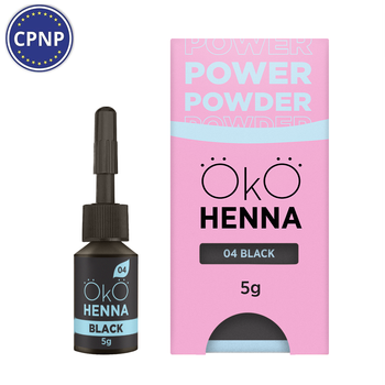 Хна для бровей OKO Lash&Brow Power Powder 04 Black 5 г