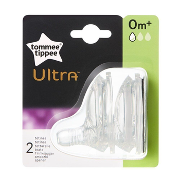 Соска на пляшку для годування Tommee Tippee Ultra Повільний потік 2 шт