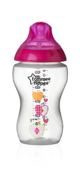 Пляшечка для годування Tommee Tippee для дівчаток 340 мл, рожевого кольору