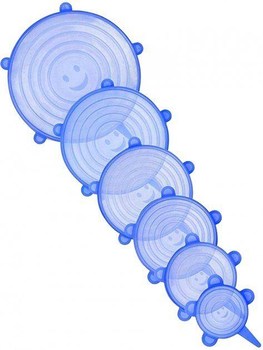 Силіконові універсальні кришки SILICON CAP 6PCS SET