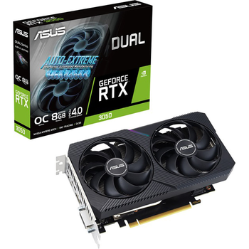 Відеокарта GF RTX 3050 8 GB GDDR6 Dual OC V2 Asus (DUAL-RTX3050-O8G-V2) ( Black ) 31878