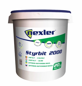 Клей для пінополістиролу, мастика для гідроізоляції Nexler Styrbit 2000 20 кг