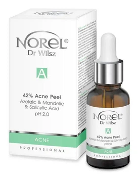 Norel Acne Peel 42% — Пілінг з азелаїновою, мигдальною та саліциловою кислотами, 30 мл
