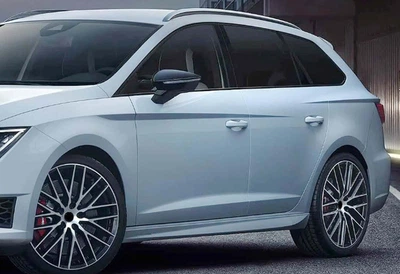 Боковые пороги DPT V-1 (черный глянец) для Skoda Superb (2015-2024 гг), пороги для Skoda Superb