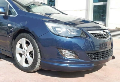 Губа під передній бампер Opel Astra J 2009-2015, під фарбування V2