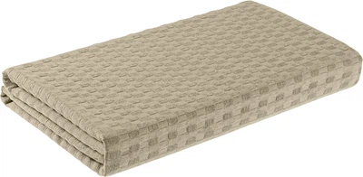 Рушник вафельний Home Line для пляжу та лазні 100х160 см Бежевий (190694 HL)
