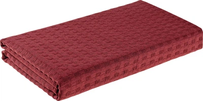 Полотенце вафельное Home Line для пляжа и бани 100х160 см Бордовый (190684 HL)