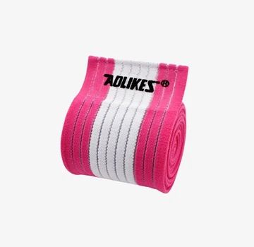 Спортивная повязка на лодыжку AOLIKES унисекс бело-розовый 1 шт 03368