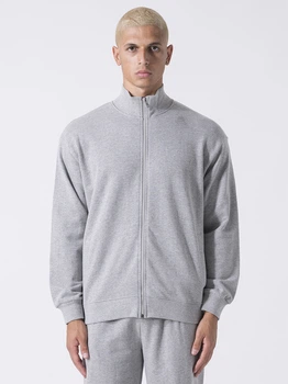 Толстовка на молнии мужская Everlast Giacca Full Zip Felpa Nn Garz 37M293D80-M000 L Grey Melange с принтом (8052995718707)