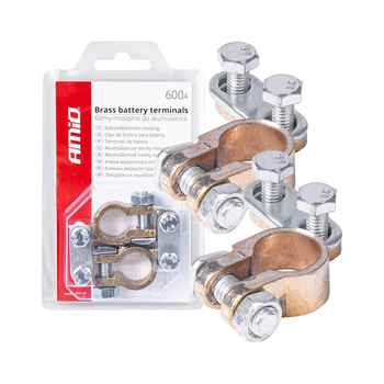 Латунные клеммы аккумулятора AMiO 600AMP 2 шт (01161)