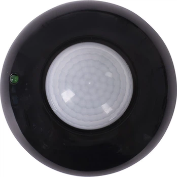 Стельовий інфрачервоний датчик руху E.NEXT інфрачервоний e.sensor.pir.07.black 360° IP20 s061034