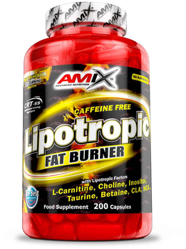 Жироспалювач Amix Lipotropic Fat Burner 200 капсул (8594159535992)