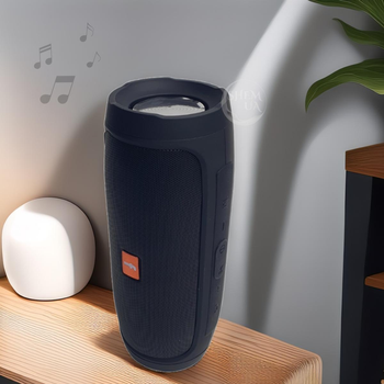 Бездротова компактна Bluetooth колонка з двома сабвуферами, портативна колонка бездротовим підключенням Чорна UBS-44-Black