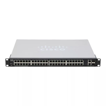 Керований комутатор Cisco SF220-48P-K9 48xFE PoE+ + 2xCombo GE Smart Switch (REFUBRISHED) - Refurbished
