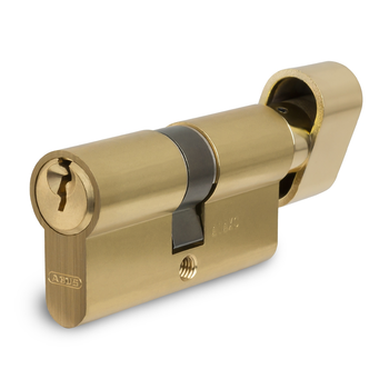 Дверний циліндр ABUS ключ-тумблер KE50 MM Z40/K40,латунь матова