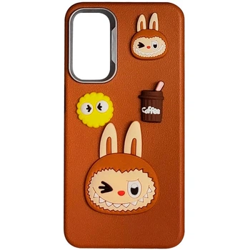 Чохол TPU Leather Toys для Xiaomi Redmi 13C / Poco C65 (Labubu / Brown) 70610