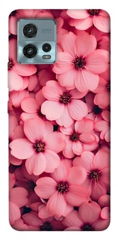 TPU чохол Demsky Pink flowers для Motorola Moto G72