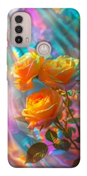 TPU чохол Demsky Golden rose для Motorola Moto E40