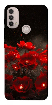 TPU чохол Demsky Burning flowers для Motorola Moto E40