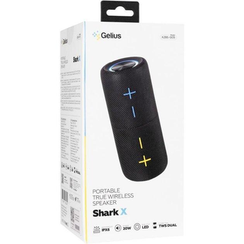 Портативная колонка Bluetooth Gelius Shark X KZBS-003i Black