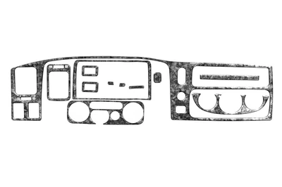 Накладки на панель (1996-2002) Титан для Mitsubishi Pajero Sport