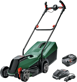 Аккумуляторная газонокосилка Bosch CityMower 18V-32-300 (18 В, 4 Ач, 3200 мм) с травосборником (24882)