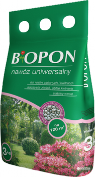Удобрение гранулированное BIOPON универсальное 3 кг (5904517086906)