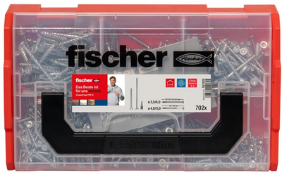 Набір шурупів Fischer FixTainer PowerFast II з потайною головкою TG/VG TX 702 шт. (4048962445305)