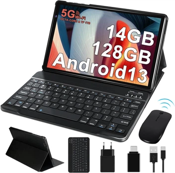 Планшет 10.1" Facetel Q3 8+6/128Gb 8 ядер Android 13 8000 mAh Черный