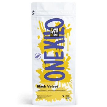 Кава в зернах 25 Coffee Roasters суміш арабік Black Velvet 1 кг