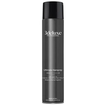 Лак для волос 3DeLuXe с экстрасильной фиксацией с аргановым маслом Ultimate Hairspray Professional 500 мл