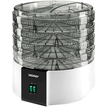 Сушарка Zelmer ZFD1010 520Вт 2 швидкості завантаження 11.2кг (2.8кг на лоток) 4 прозорих дека