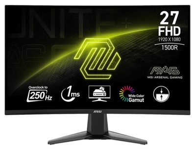 Монітор MSI 27" MAG 27C6X VA Black Curved 250Hz 23847