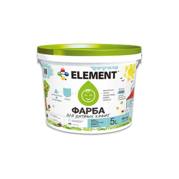 Интерьерная краска для детской Element акриловая белая 5 л