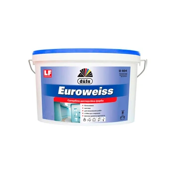 Интерьерная краска дисперсионная Dufa Euroweiss D604 супербелая 7 кг