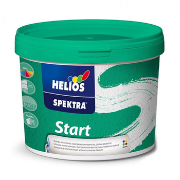 Интерьерная краска акриловая Helios Spektra Start В3 бесцветная 1,86 л