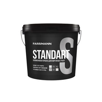 Фасадная краска силиконовая Farbmann Standart S база LA 9 л