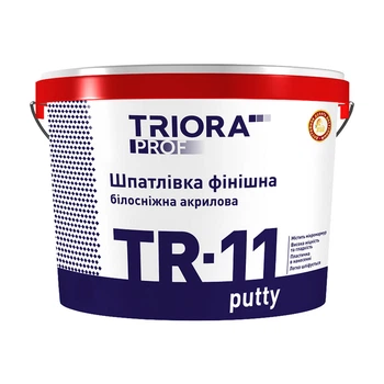 Шпаклівка фінішна Triora TR-11 putty білосніжна 1,5 кг