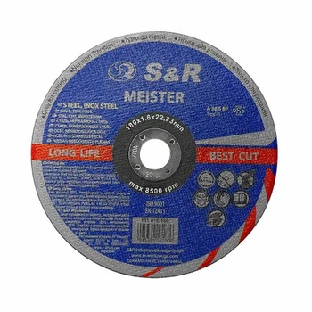 Круг отрезной S&R Meister 131016180 по металлу 180*1,6*22,2 мм