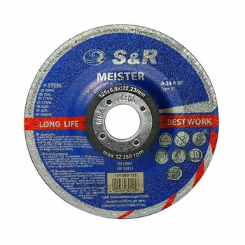 Круг зачистной S&R Meister 131060125 по металлу 125*6,0*22,2 мм