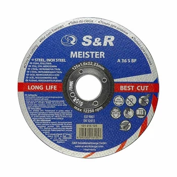 Круг вiдрiзний S&R Meister 131016125 по металу 125*1,6*22,2 мм