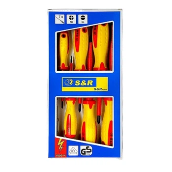 Набор отверток S&R 250681307 Profi PH/SL/ Тестер 7 шт