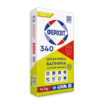 Шпаклевка финишная Ферозит 340 известковая 14 кг