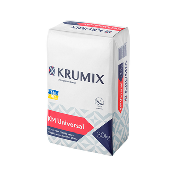 Штукатурка універсальна Krumix KM Universal гіпсова легка 30 кг