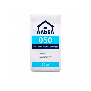 Шпаклевка стартовая Альба 050 Start гипсовая 30 кг