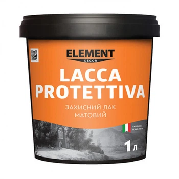 Лак защитный Element Lacca Protettiva акриловый матовый 1 л